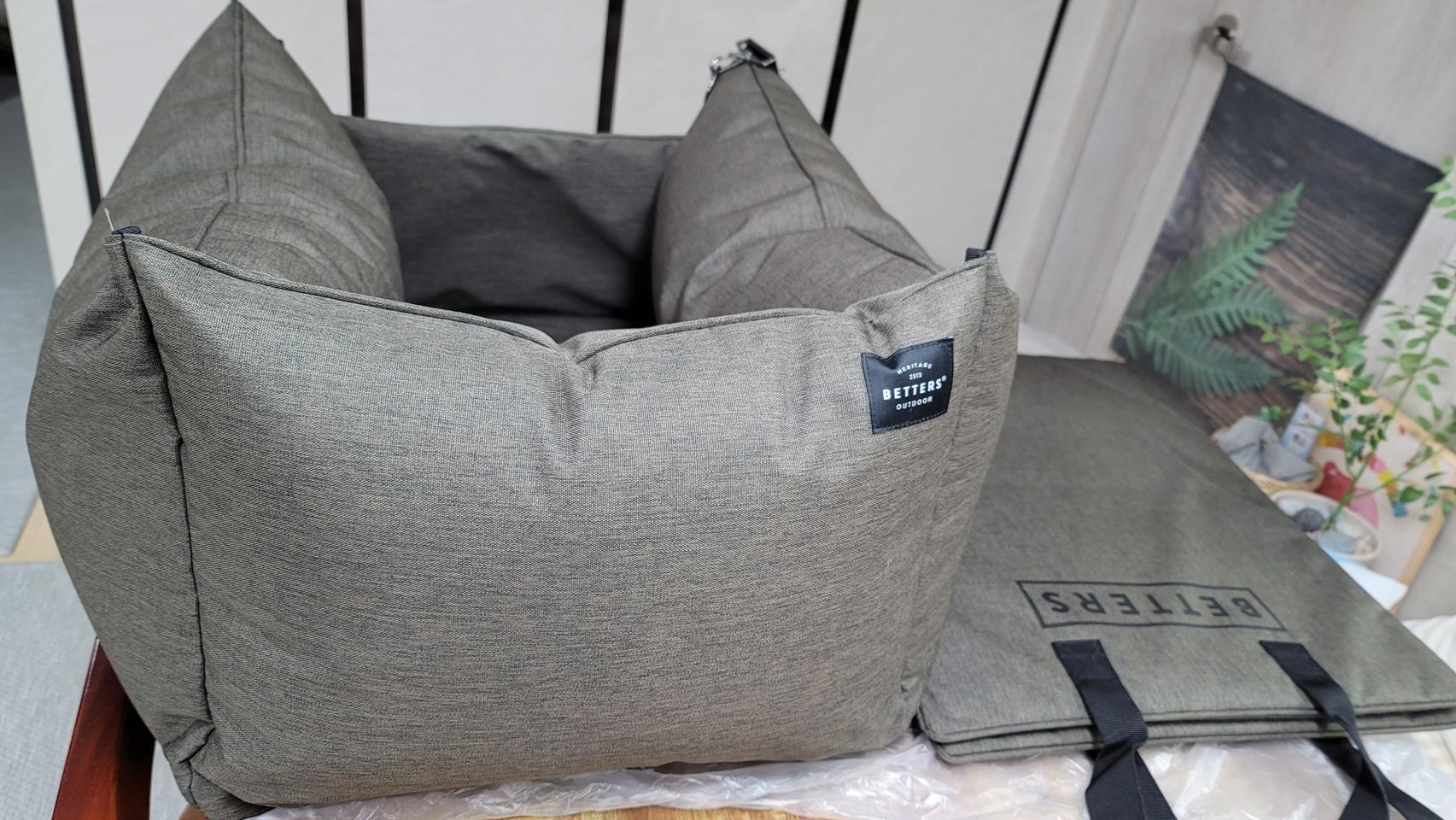 베럴즈 강아지 카시트 세트 (카키)