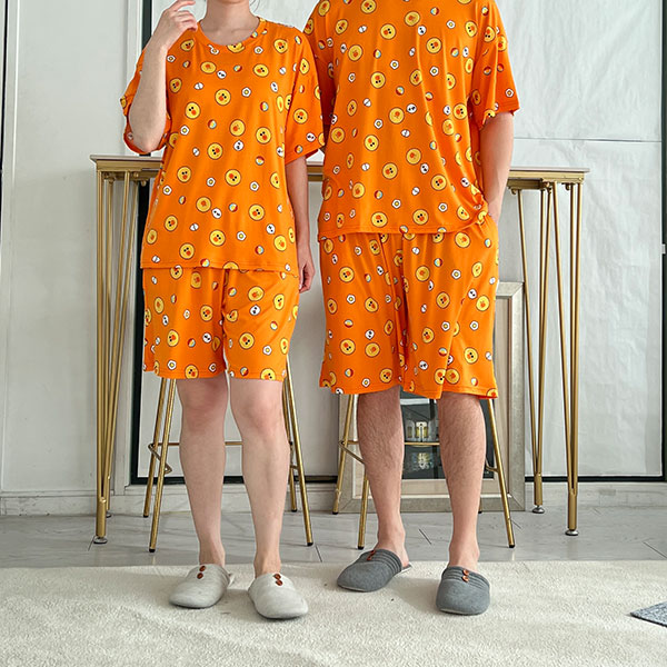 214 신상 라인프랜즈 정품 스판 커플 세트 파자마 잠옷 대박 예감