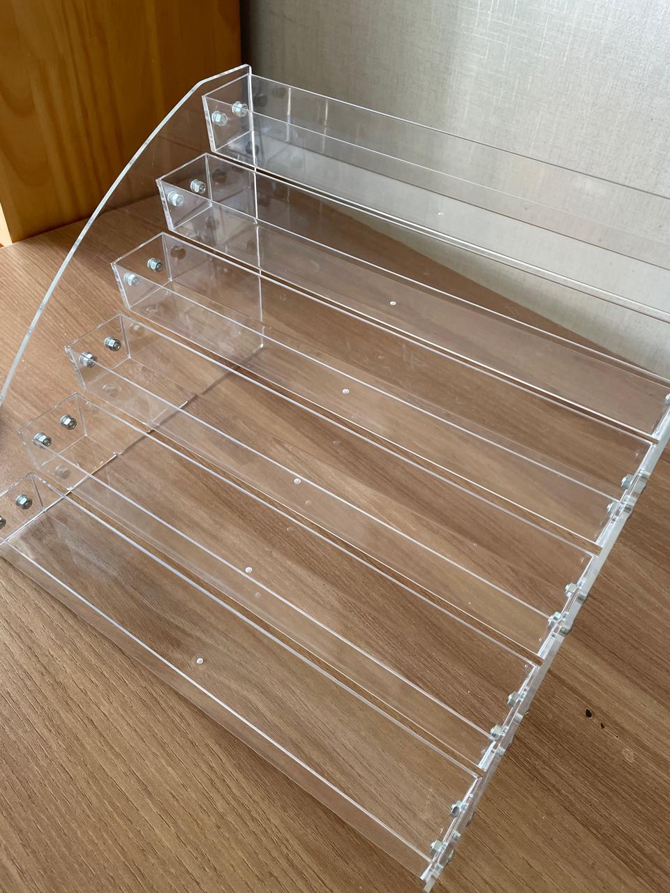 매니큐어 네일 투명 아크릴 정리대 진열대 6단 2개