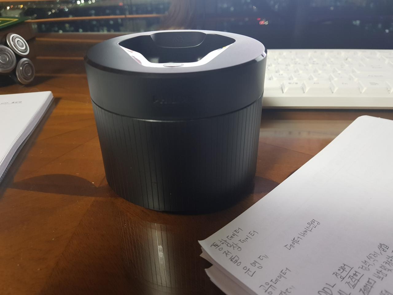 필립스 블랙허니컴 면도기 자동 청소 베이스 클렌징팟