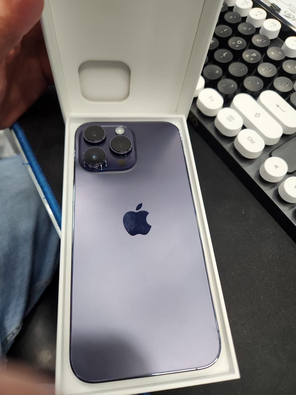 아이폰14프로맥스 14promax 128g 딥퍼플 풀박스 팝니다^^