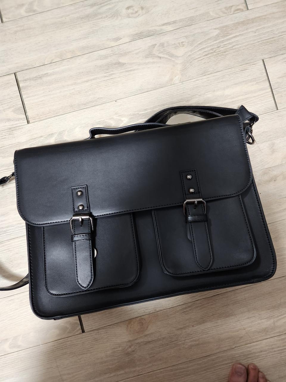 프레피룩 투포켓 사첼백