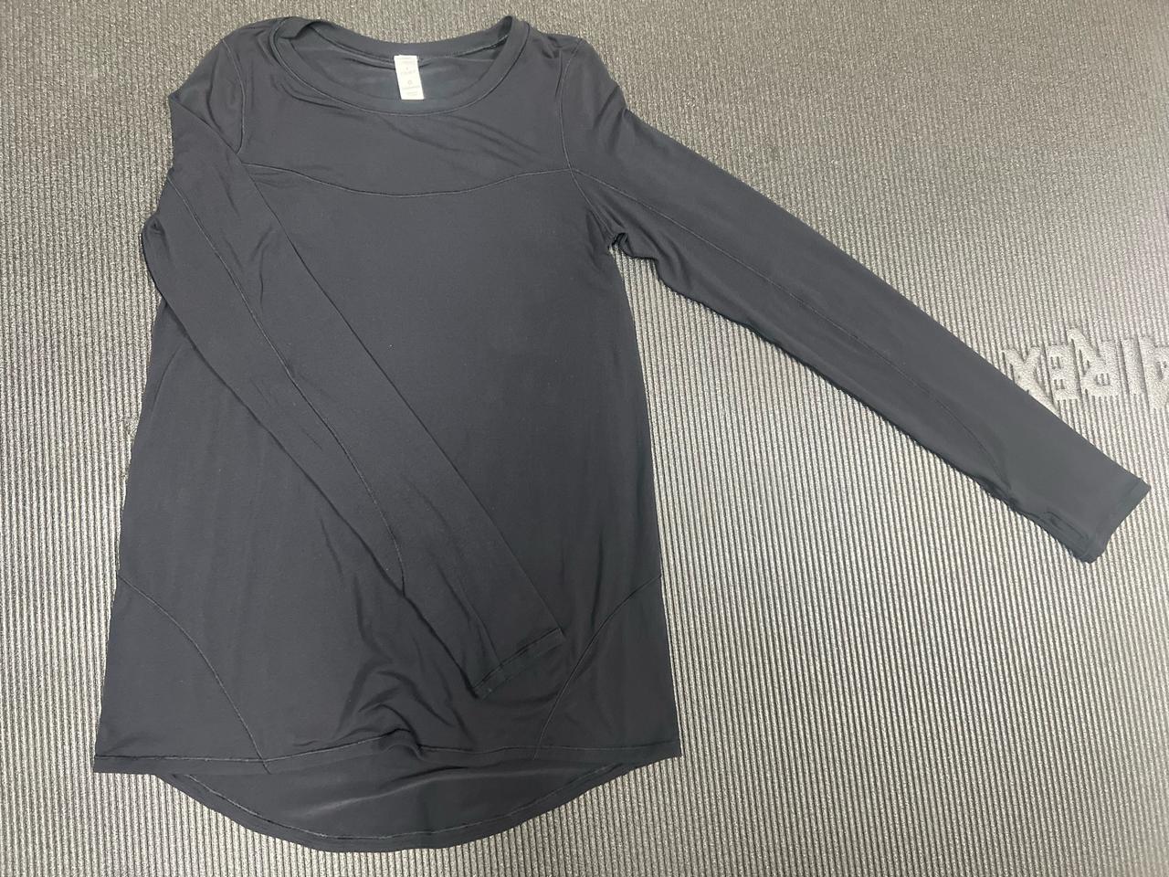 룰루레몬 롱 슬리브 티(블랙,사이즈4)
