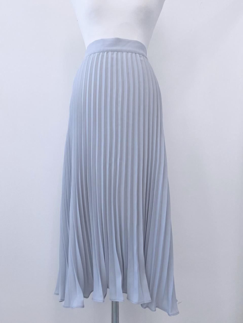 메이윤 롱 플리츠 스커트 소라 (새상품)