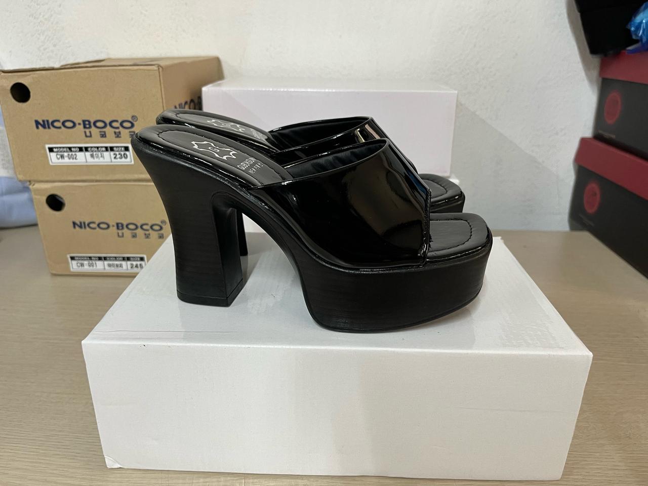 한복힐 에나멜230mm 굽9cm