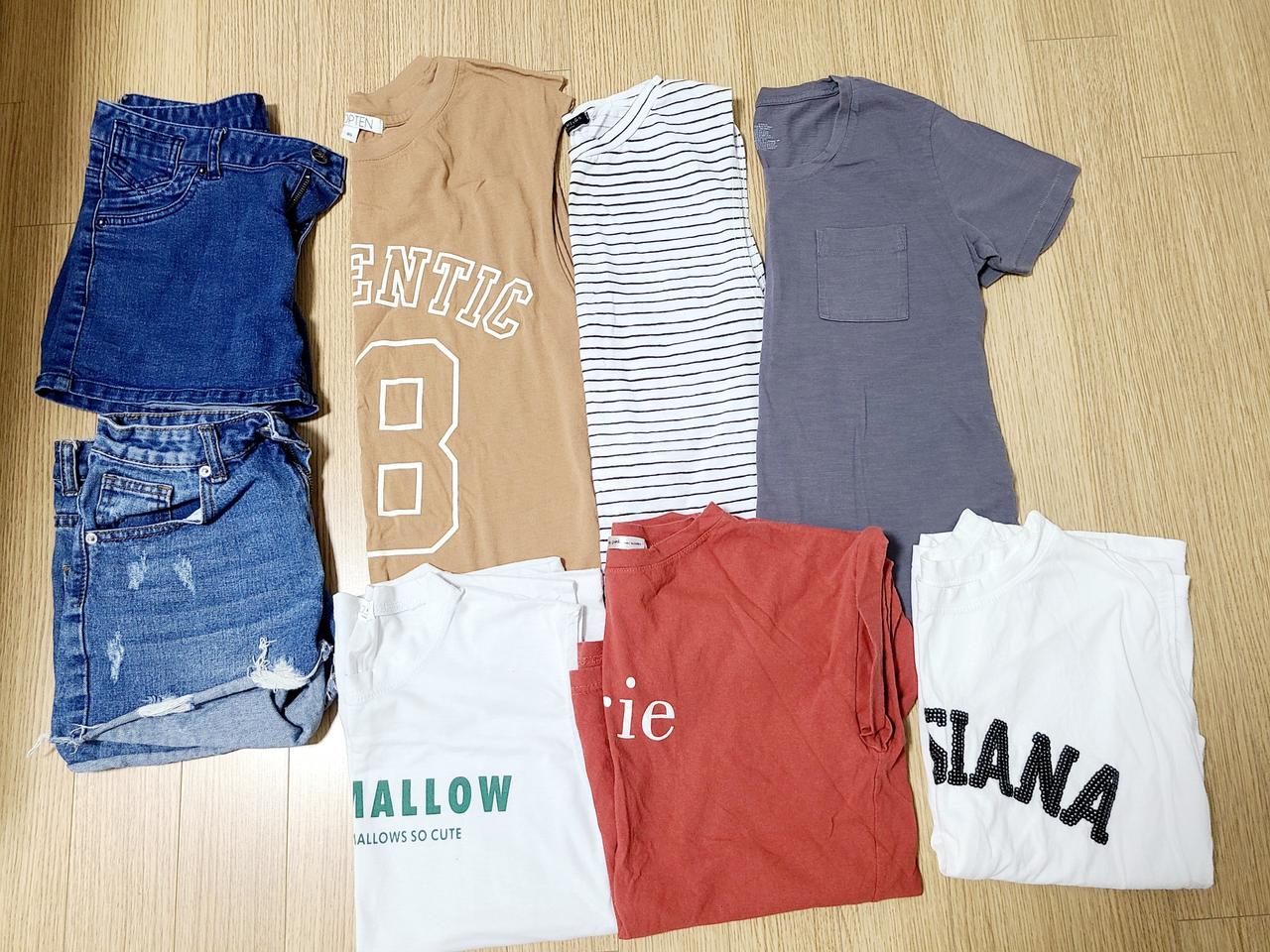 여름옷 상하의 일괄 정리 반택포