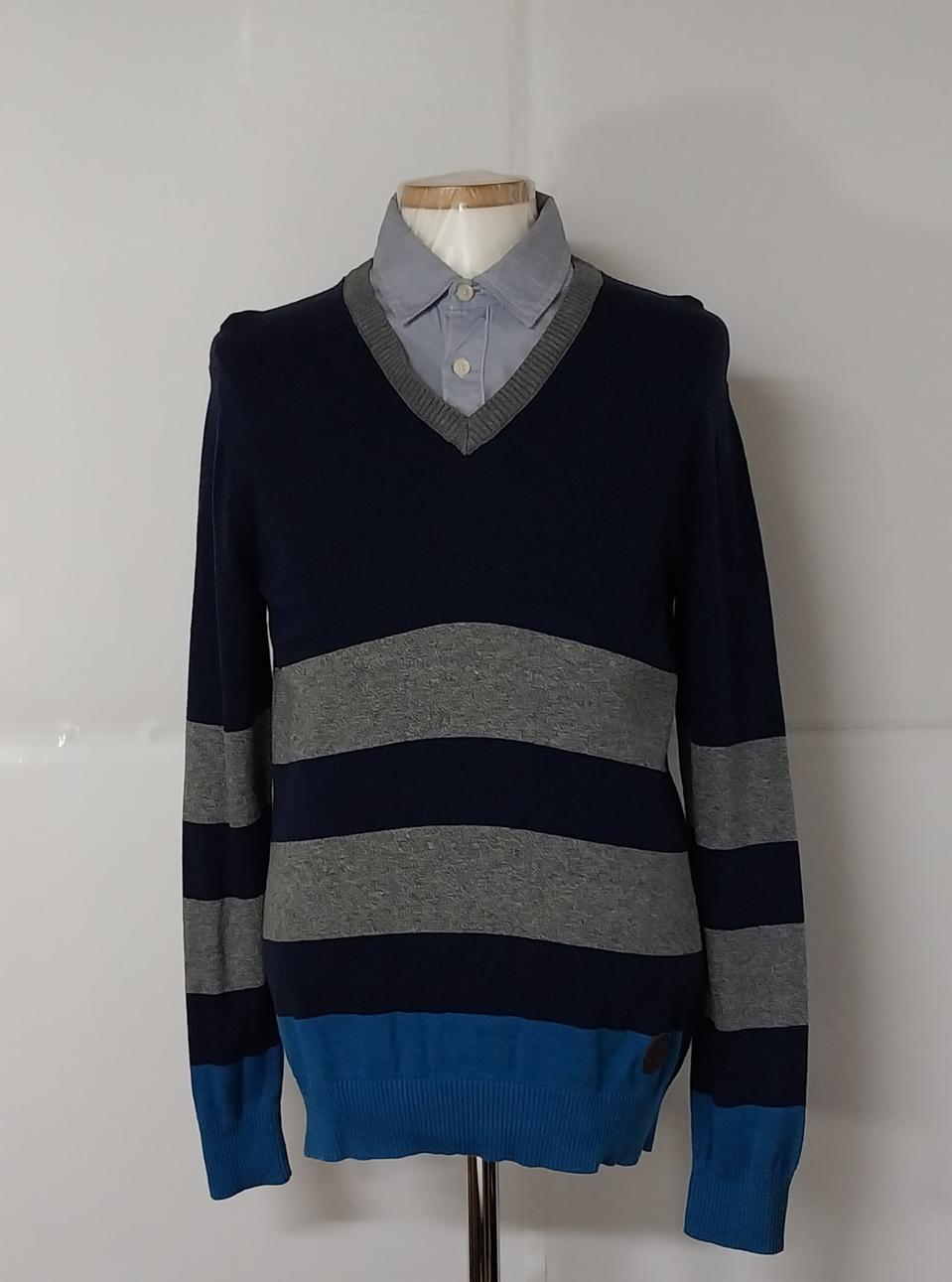 95)유니온베이 셔츠일체형 니트스웨터