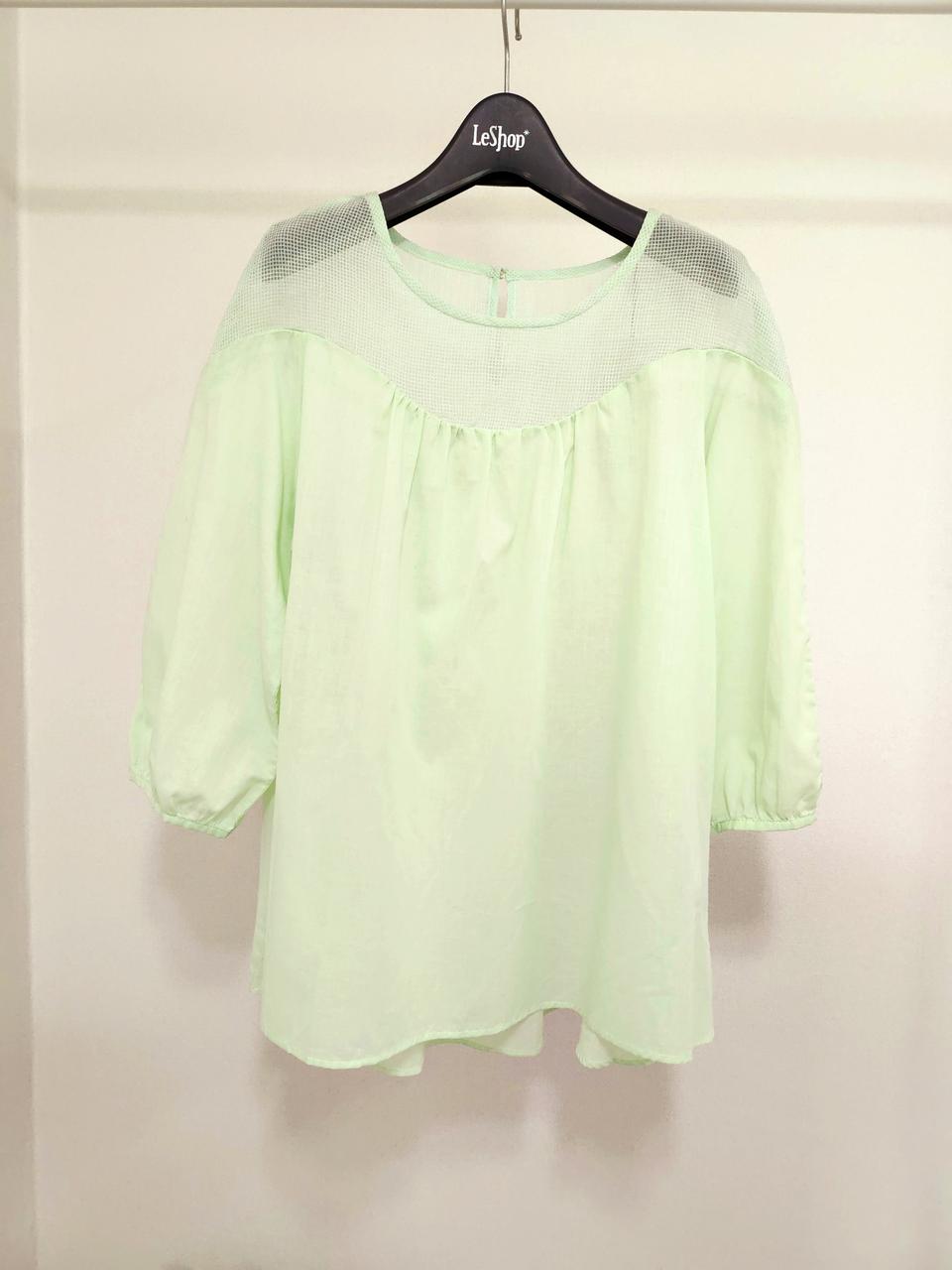 새상품 브랜드 면 블라우스 시스루 봄 여름