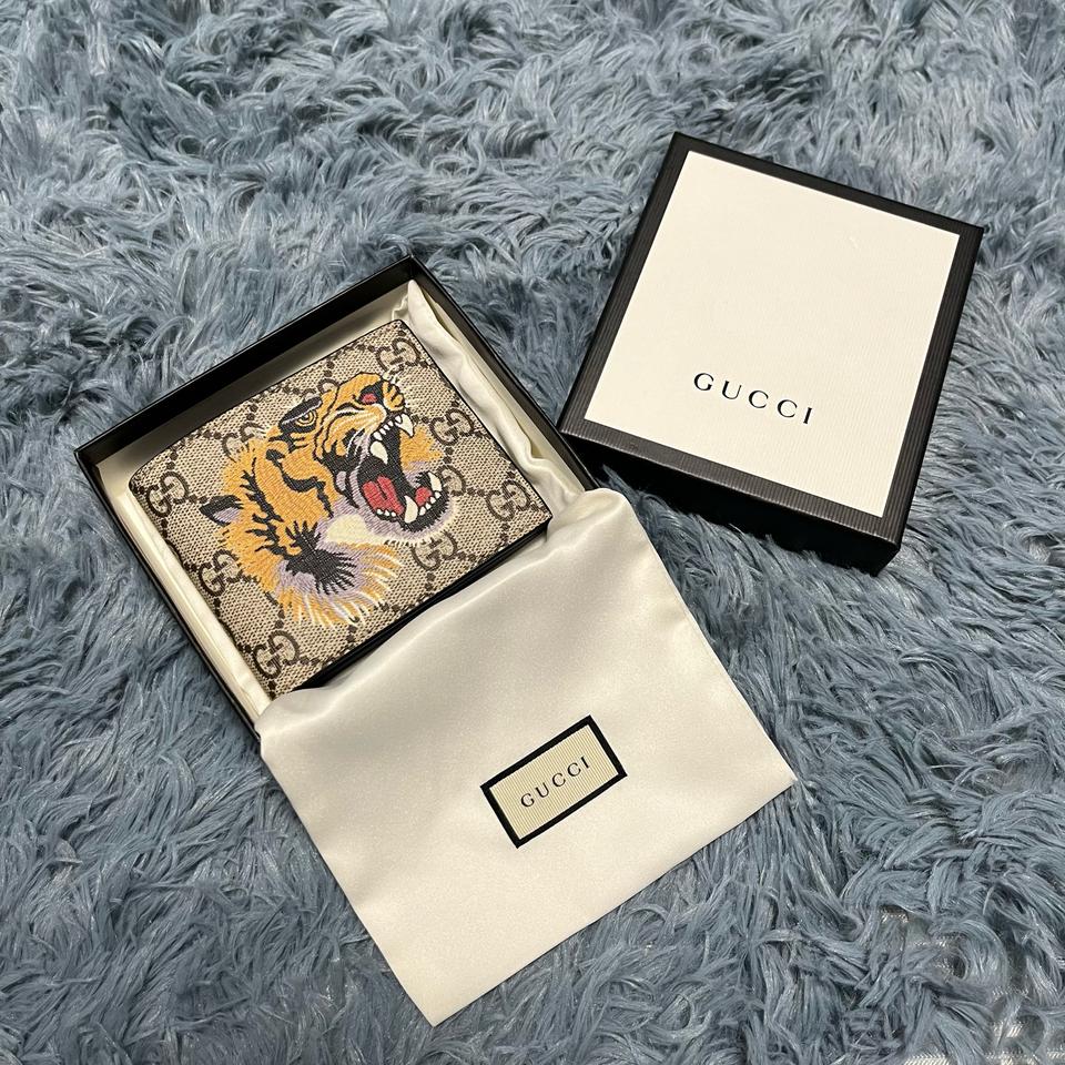 구찌 GG 슈프림 타이거 반지갑