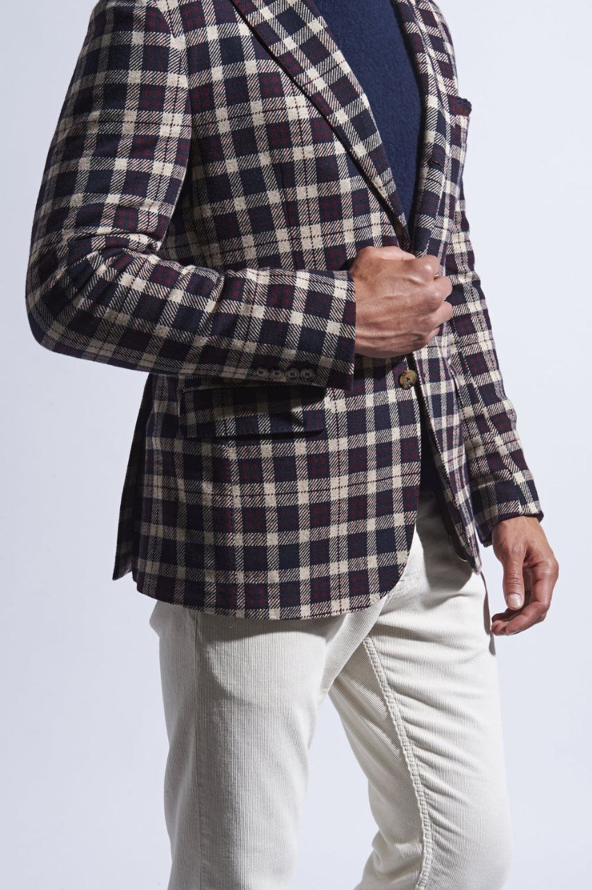 일레븐티 뉴트럴 글렌체크 블레이저 더블 포켓 B75GIAB03T 자켓