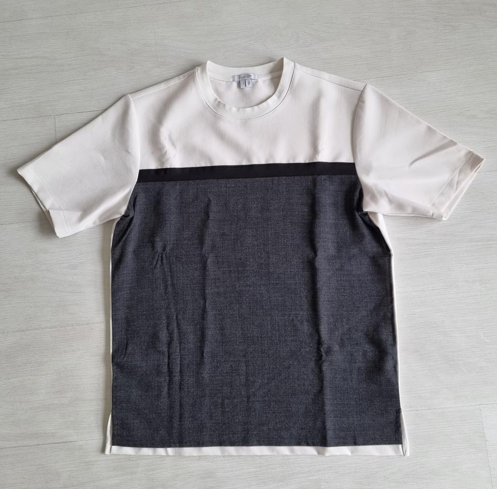 질스튜어트뉴욕 아이보리 레귤러핏 반팔티 S