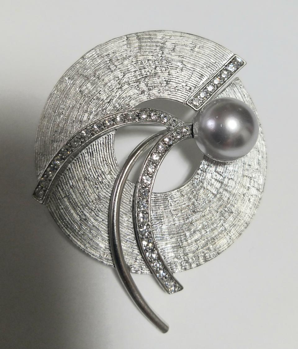 동그라미 진주 브롯치