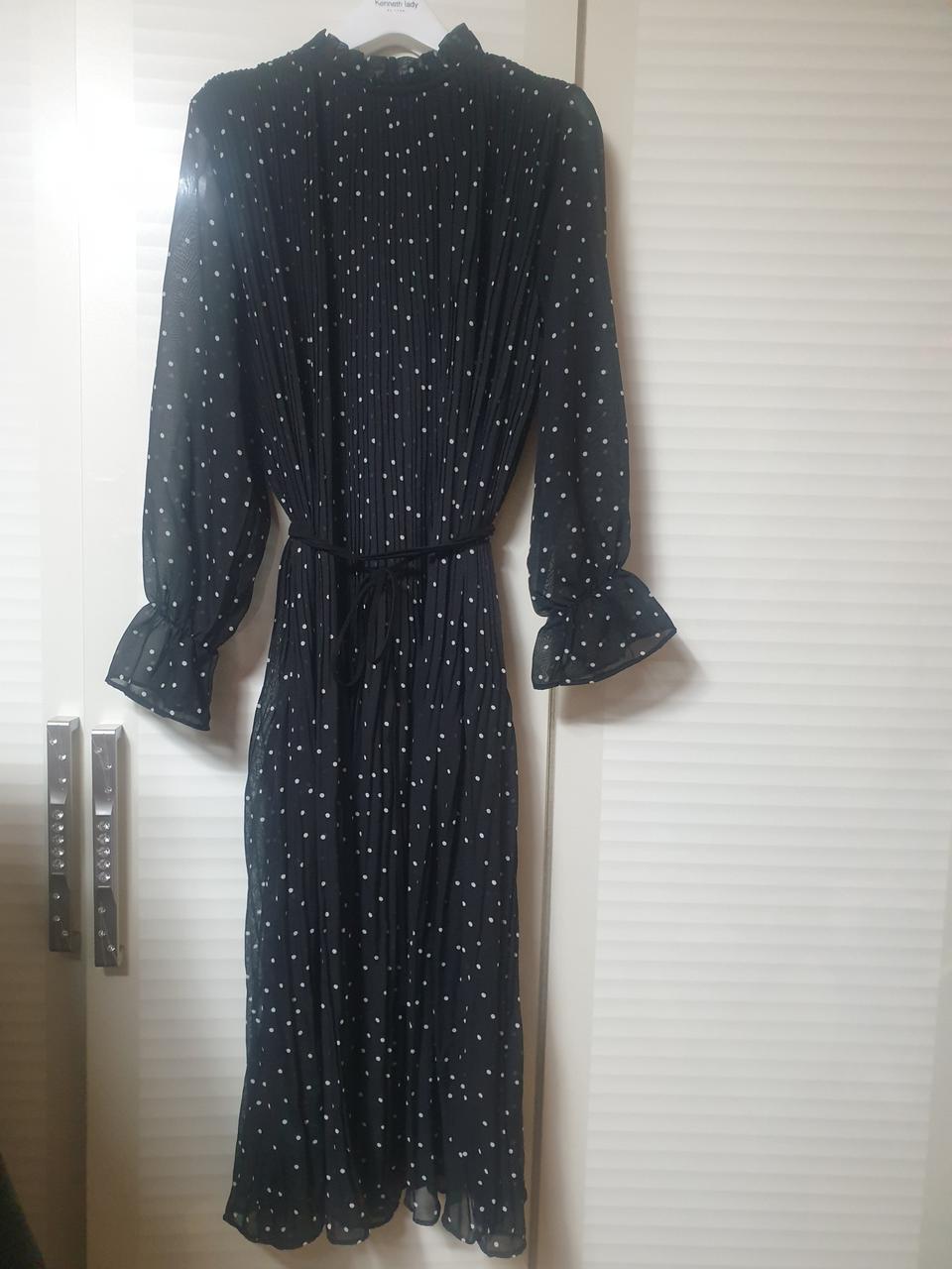 플리츠st. 도트 쉬폰 원피스