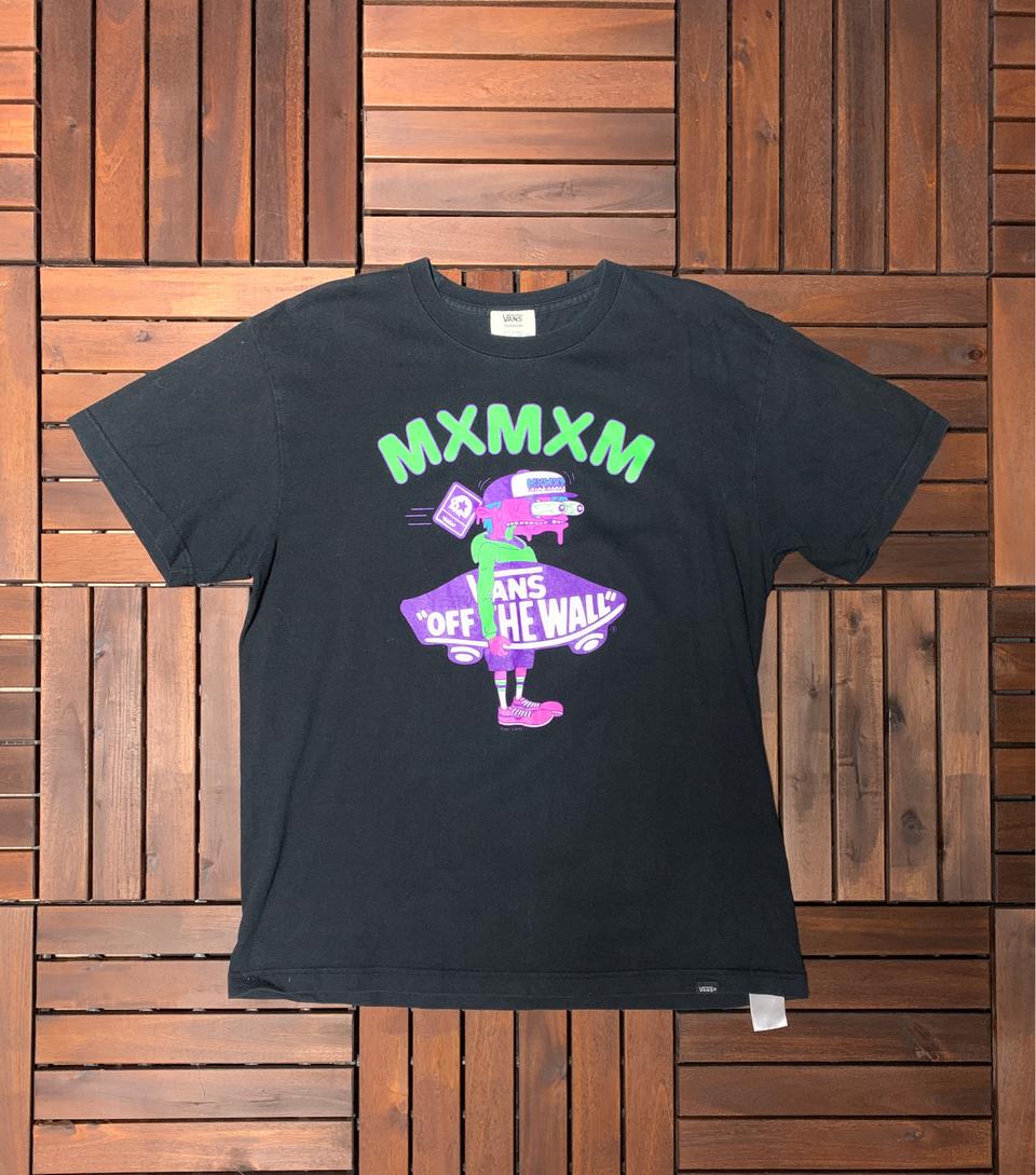 [L] 반스 빈티지 프린팅 반팔 티셔츠