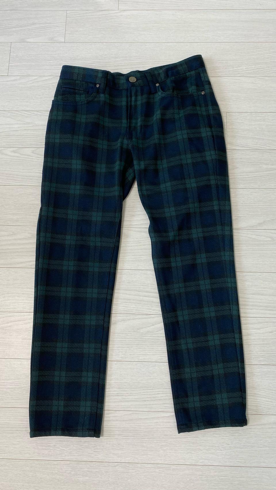 자라 체크 팬츠 S