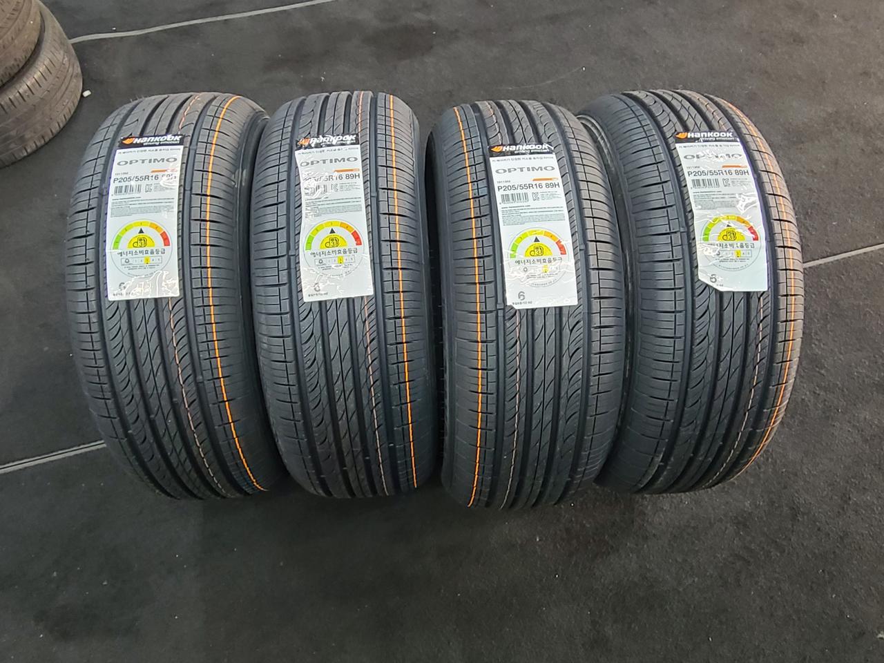205 55 16 한국타이어 옵티모H426 신품타이어 4본판매