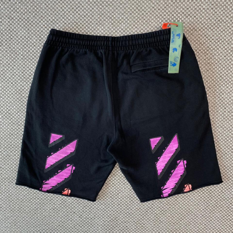 [L] 오프화이트 마커에로우 트레이닝 반바지