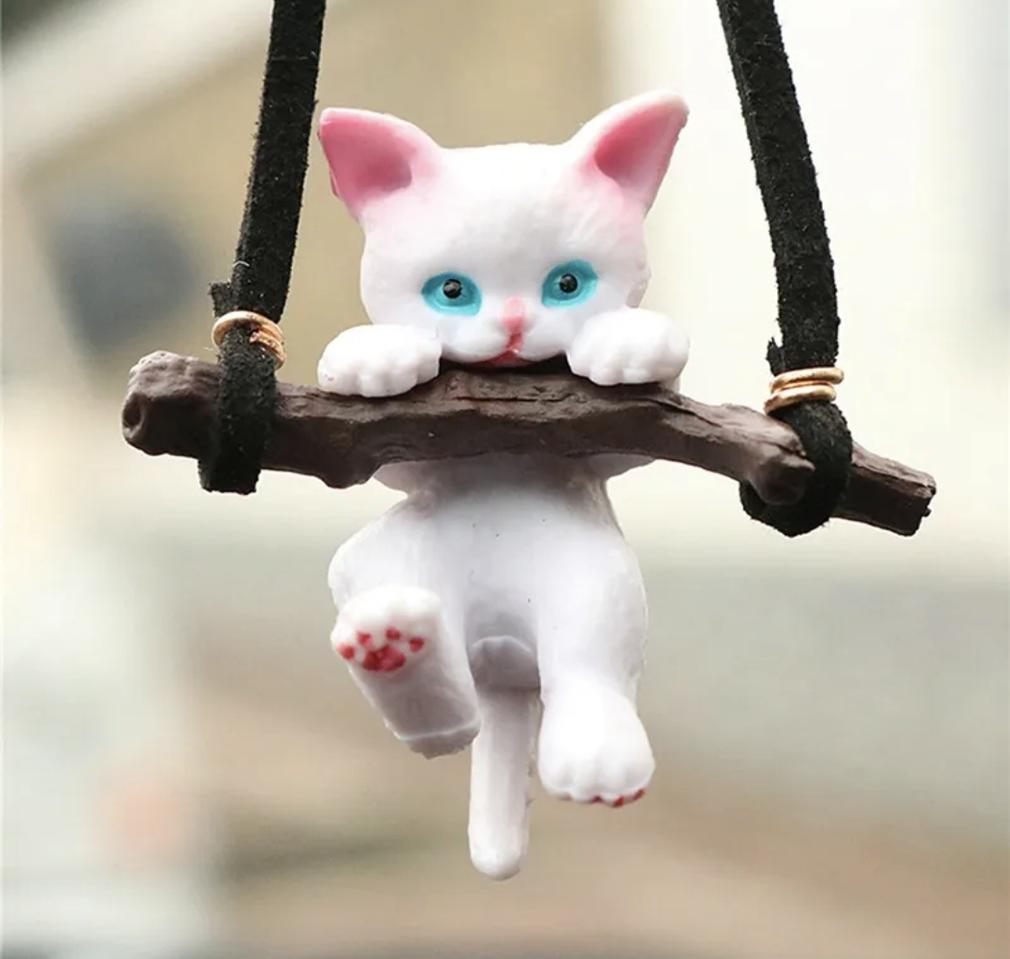 귀여운 고양이 자동차 장식 펜던트