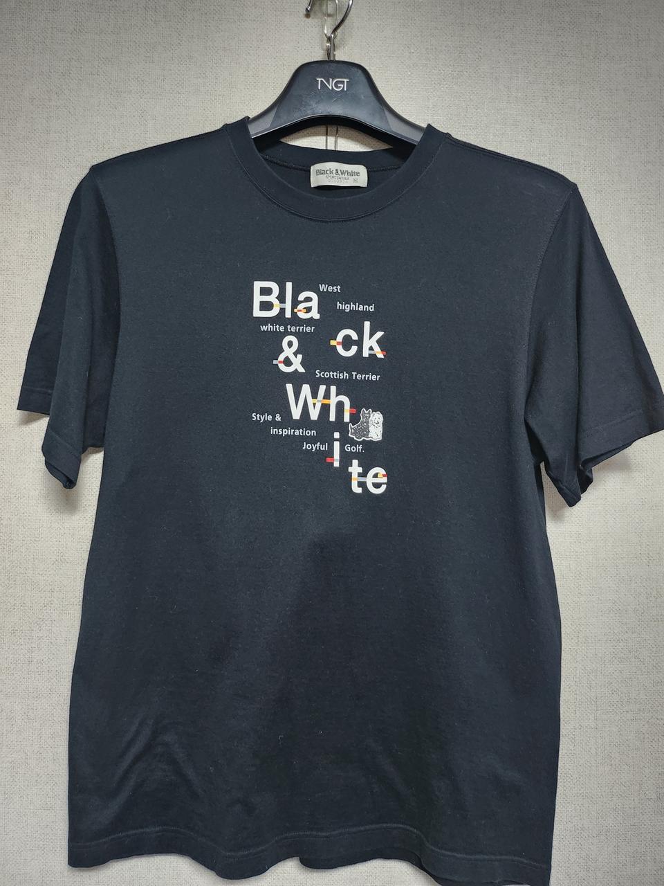 블랙앤화이트 정품  골프 티셔츠  M (95)