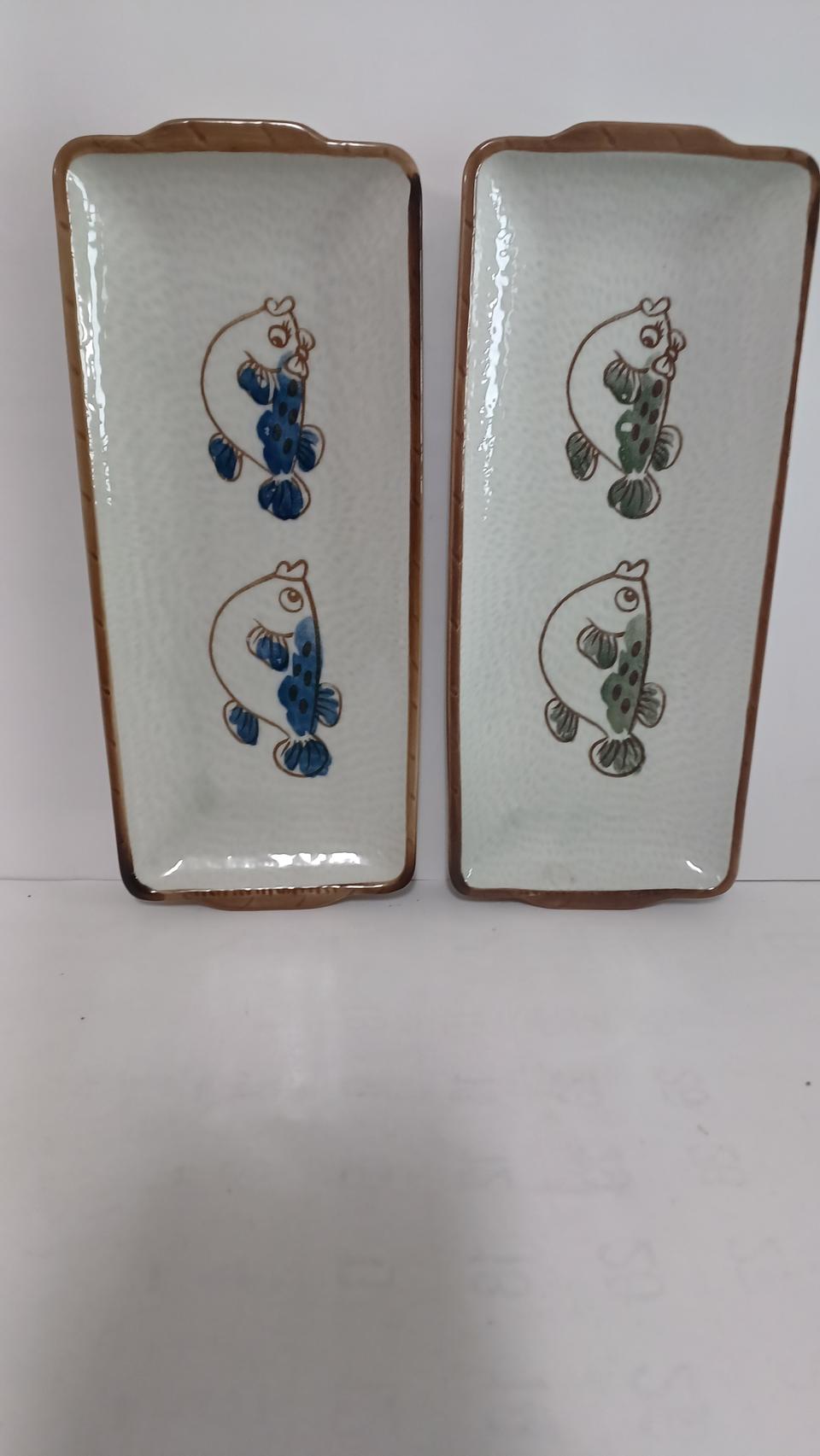 긴사각접시 2장 일괄