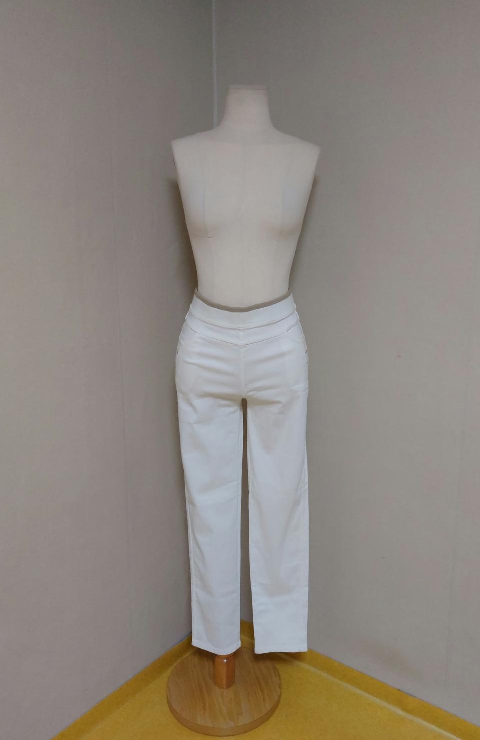 새상품 화이트 밴딩바지