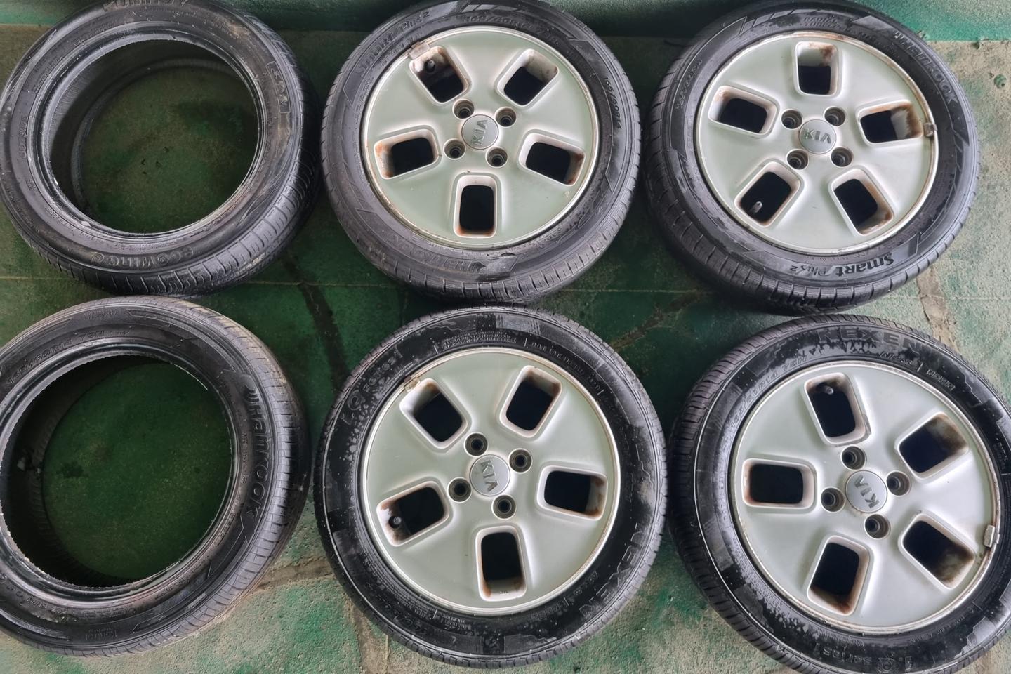 [구미]레이 모닝 경차 순정 휠 타이어 세트 팝니다