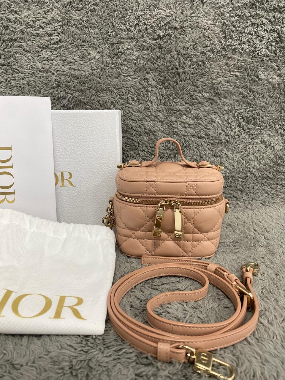 (새상품급)디올 마이크로베니티 미니 로즈드방