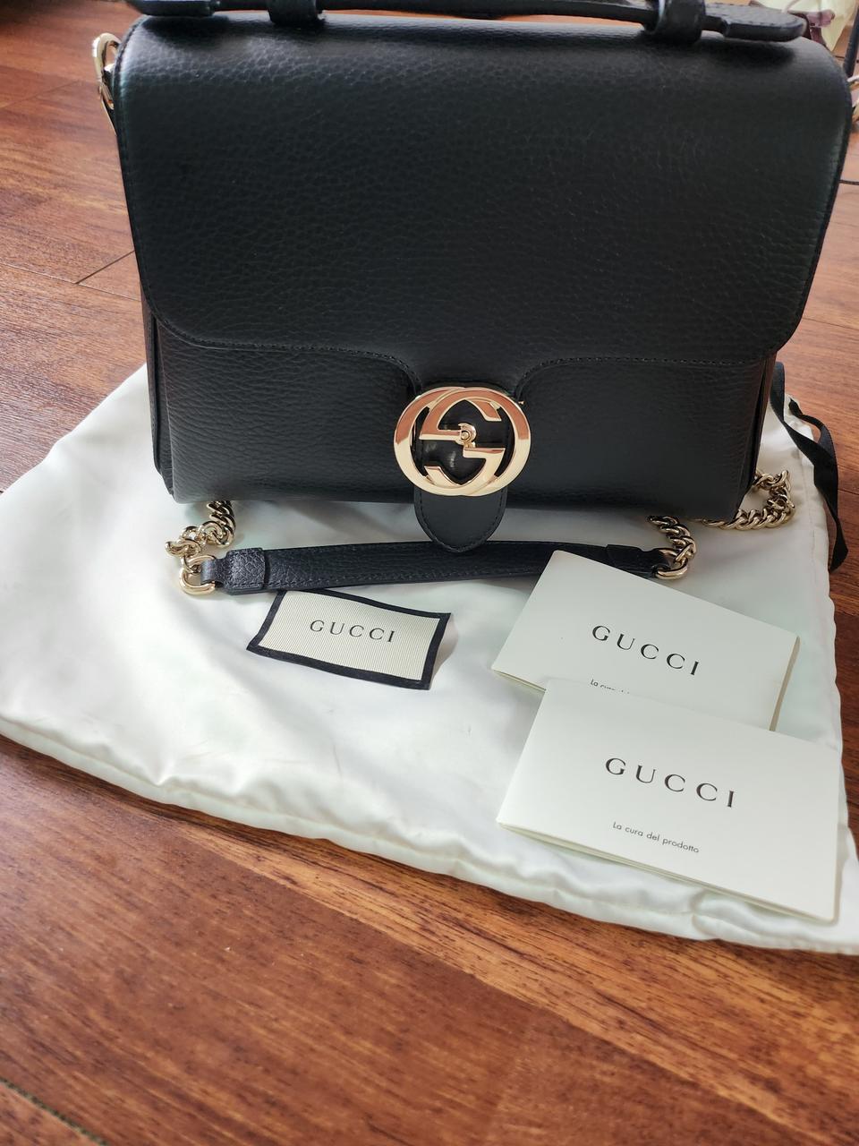 (정품)구찌 인터로킹 탑핸들 스몰 체인백 오늘만세일 1200000