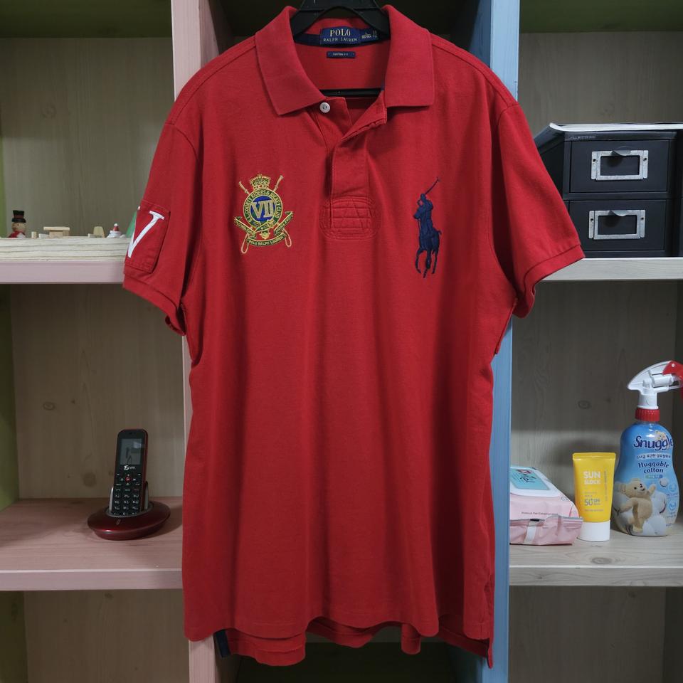 폴로 커스텀핏 L사이즈 반팔 티셔츠