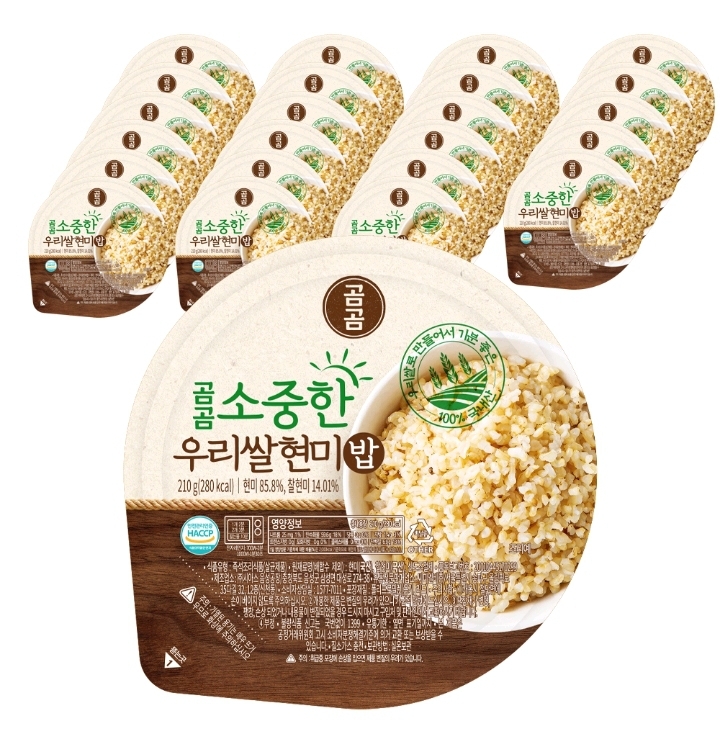 무배 곰곰 우리쌀 현미밥 210g 12개.밥