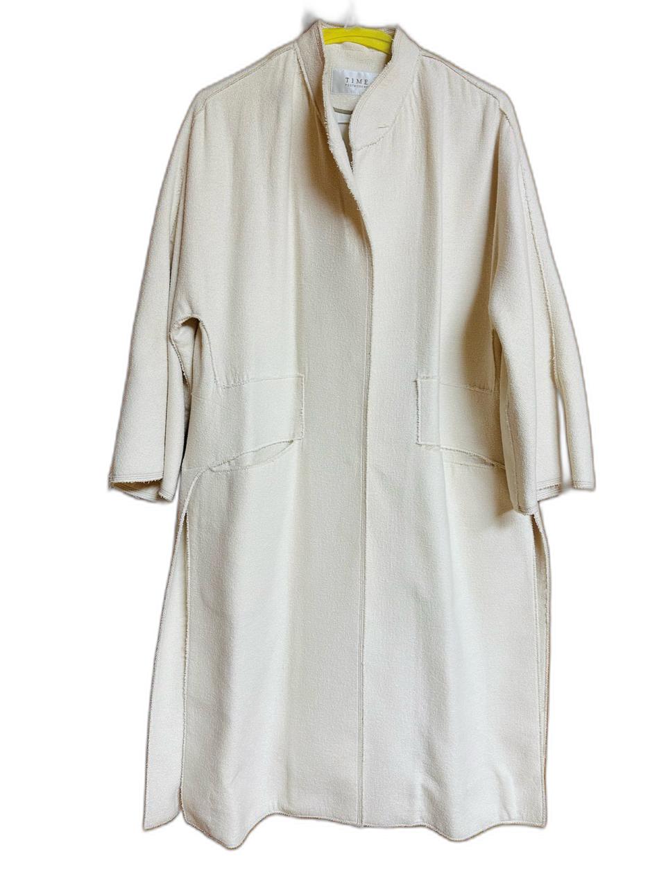 한섬 타임 간절기 롱 자켓