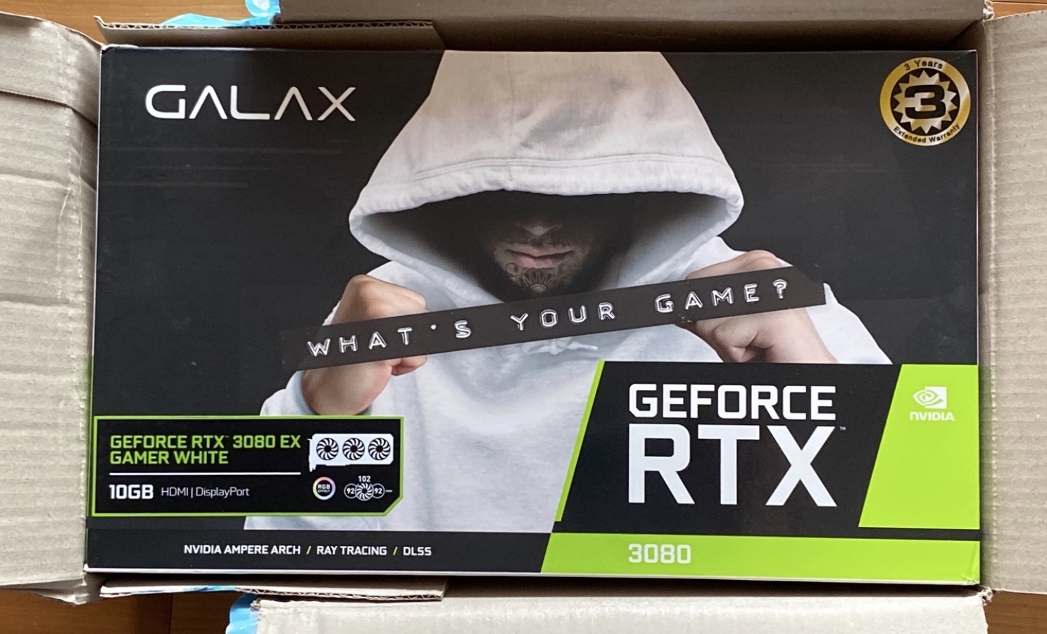 지포스 RTX 3080 EX GAMER WHITE 10GB 개인 S급