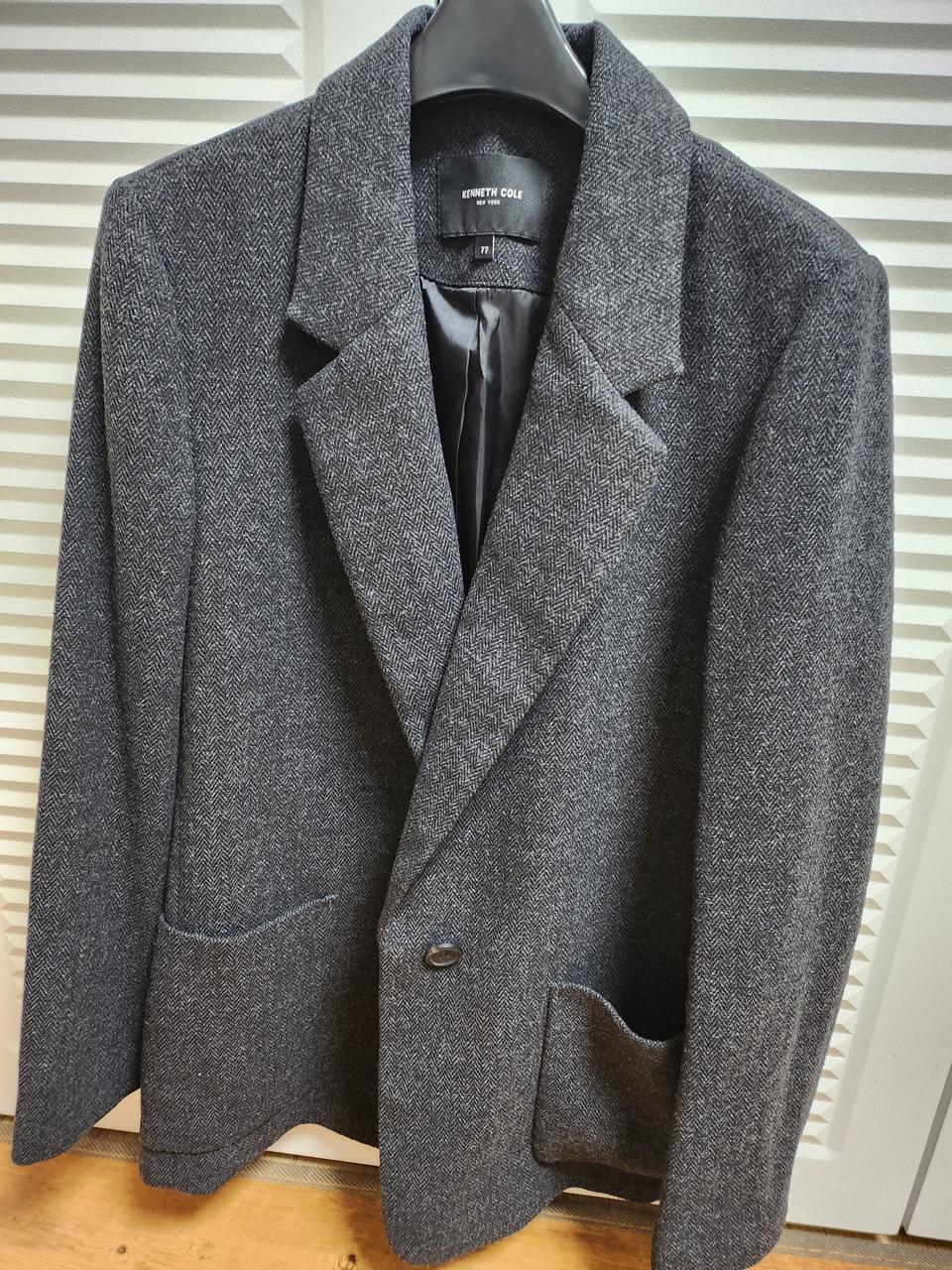 여성 싱글버튼 울자켓