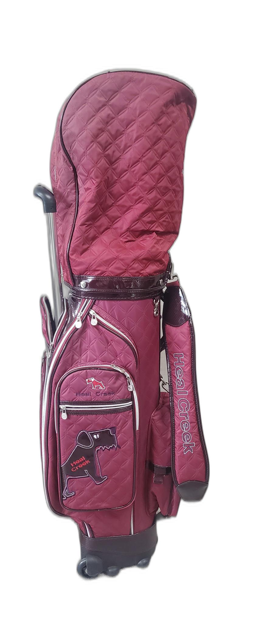 힐크릭  골프 바퀴형 캐디백