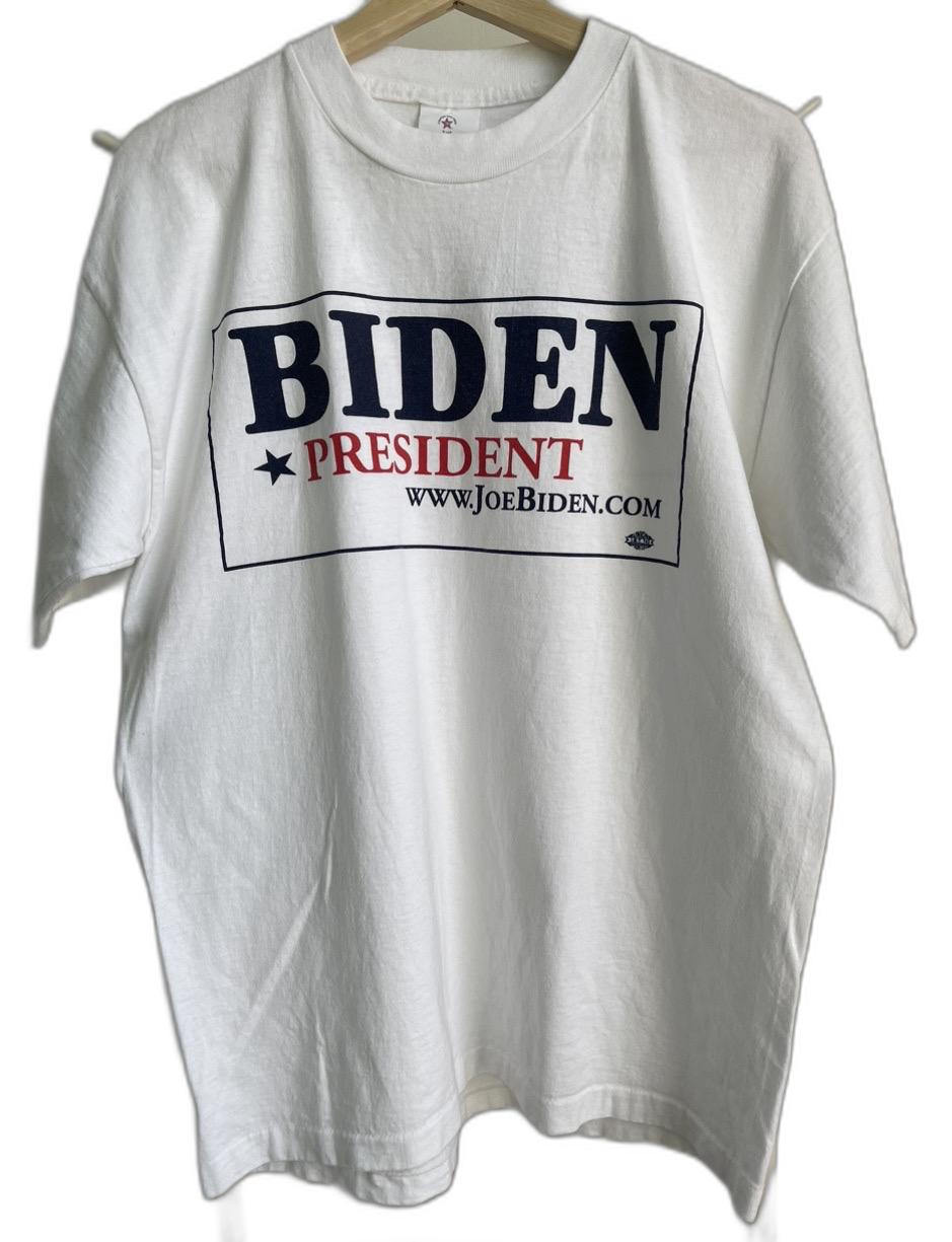 바이든 화이트 반팔티셔츠(L)
