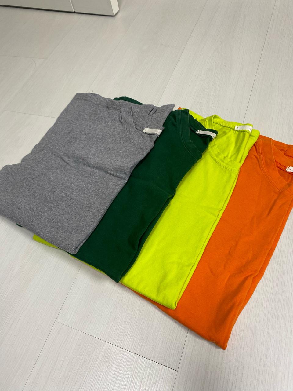 남자 그레이,그린,오렌지,형광 무지긴팔 티셔츠팝니다