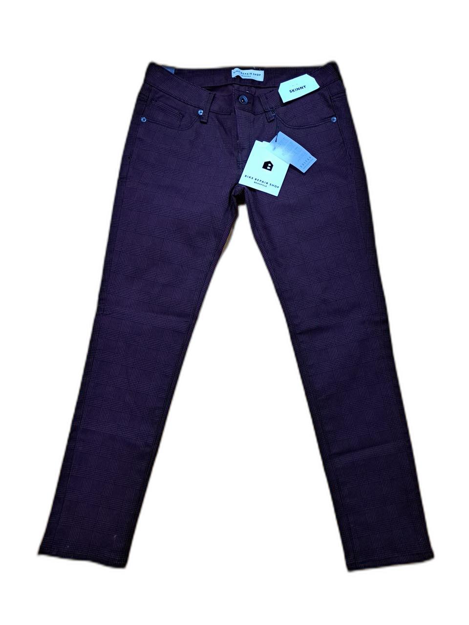 (무료배송)빈폴 바이크 리페어샵 체크 스키니진 새상품(28)