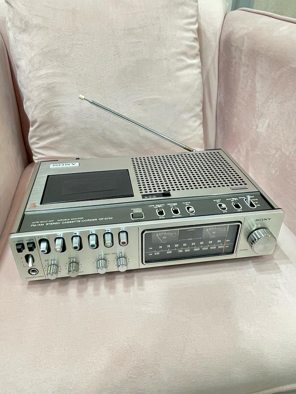 소니카세트 1970년대 휴대용 SONY CF-2700