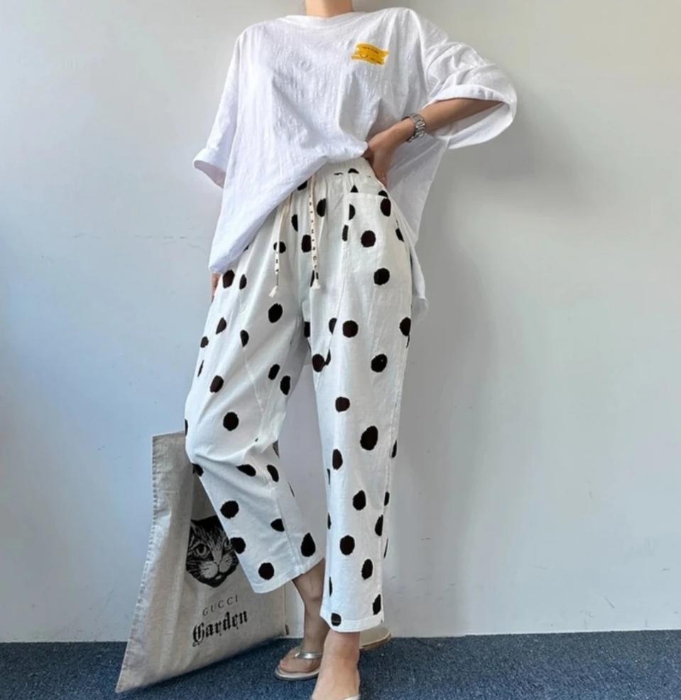 도트린넨배기 새상품