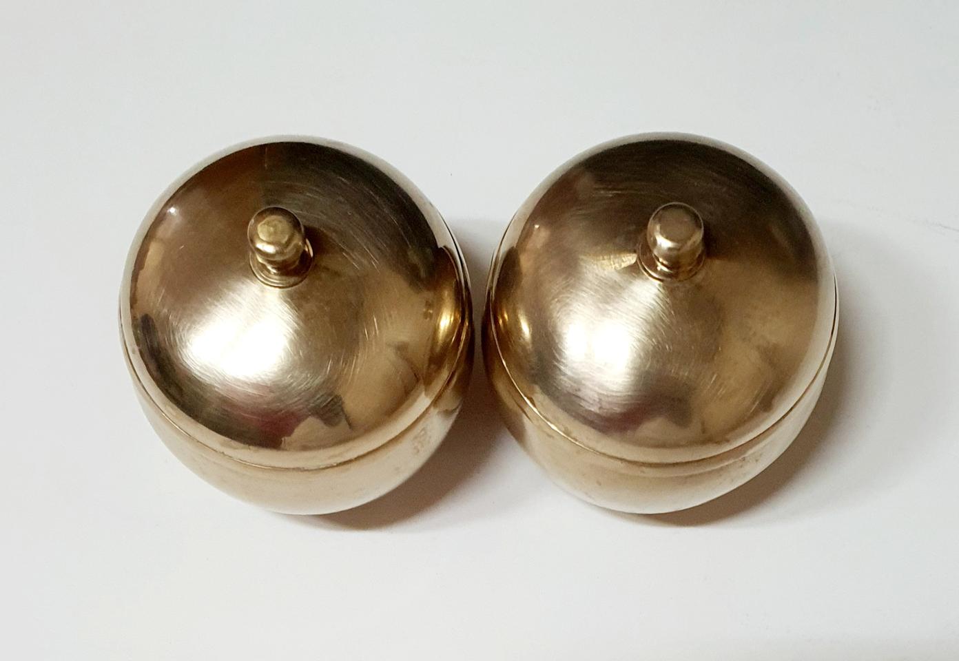 유기그릇 놋그릇 종지 4p