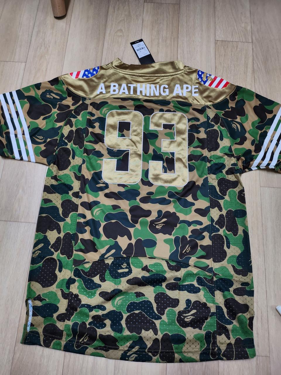 [M] 베이프 아디다스 녹계 풋볼 져지