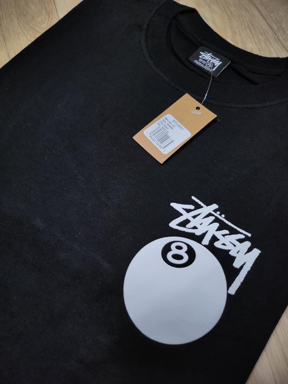 [M] 스투시 8볼 티셔츠 블랙
