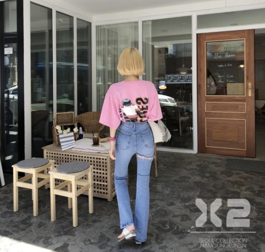 제곱x2 쿨링 부츠컷 청바지 s