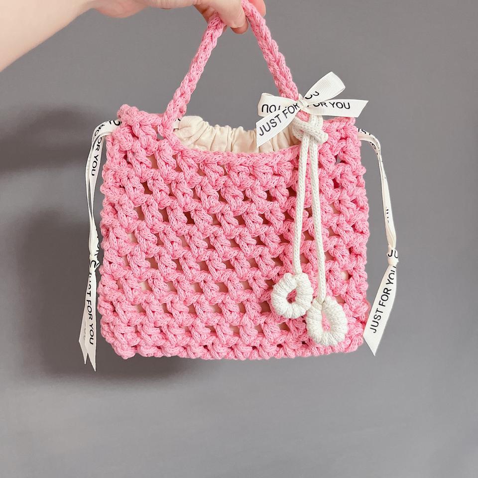 키링사은품) 핸드메이드 네트백