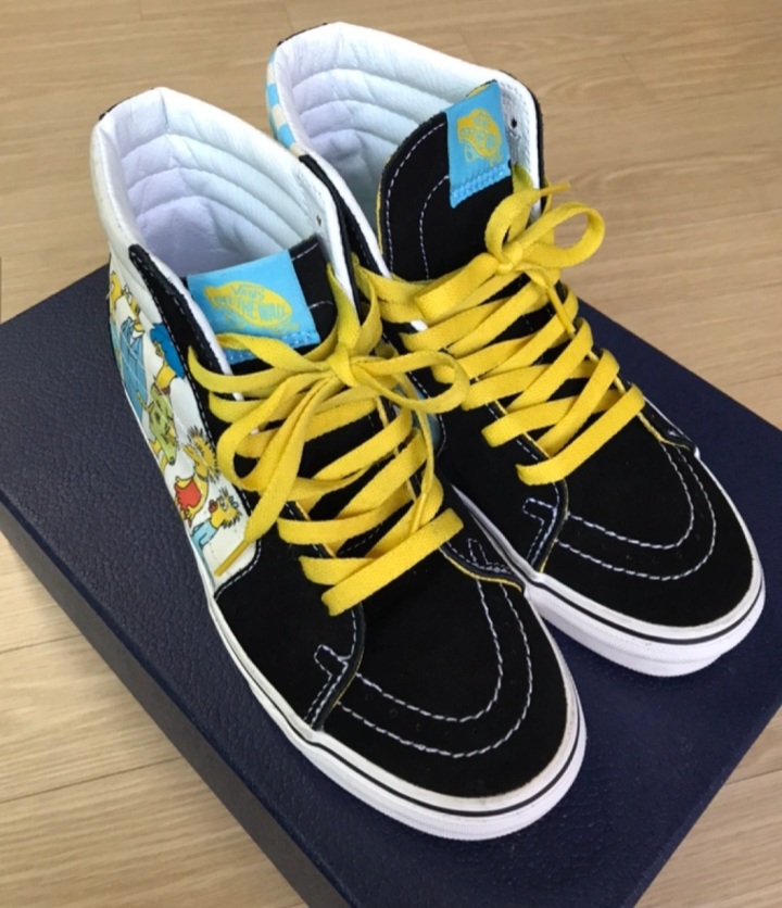 반스×심슨패밀리 스케이트하이 반스하이