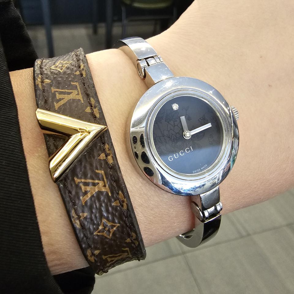 구찌 G써클 다이아 1p 여성 시계 레이디 여자 105