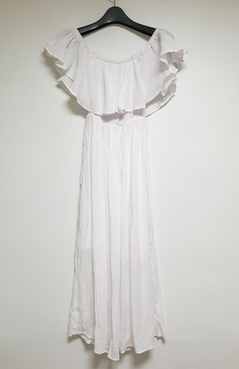 하양프릴롱원피스