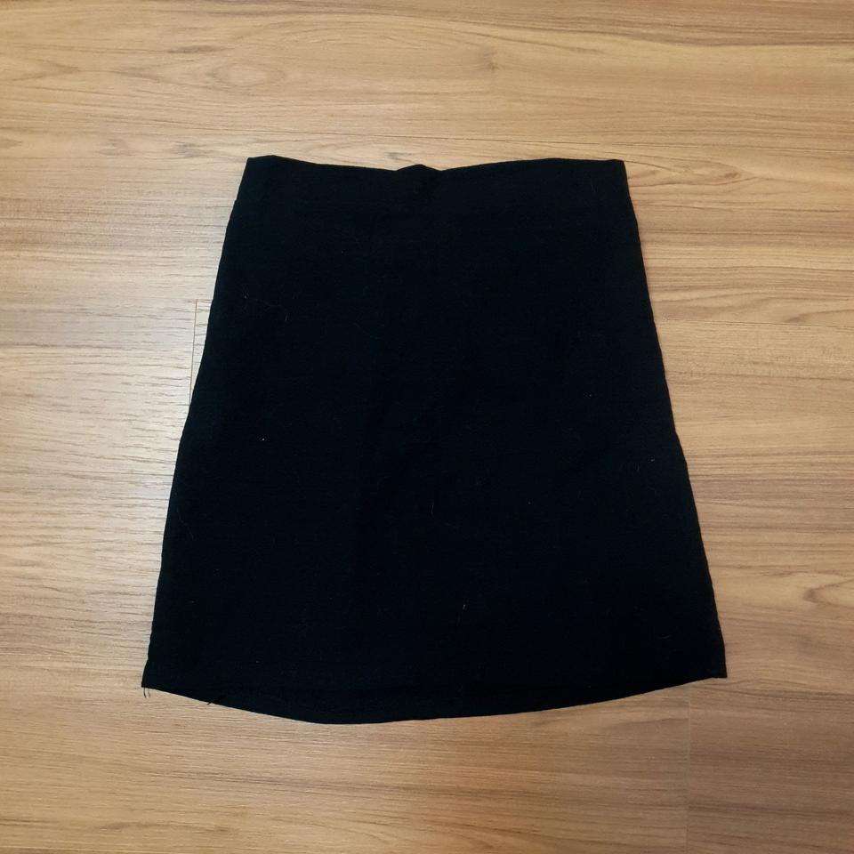 뒷밴딩 데님 스커트