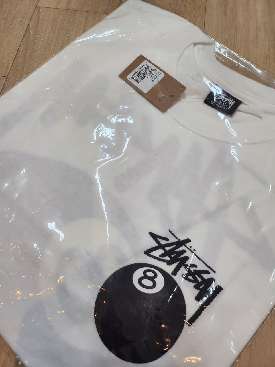 [M] 스투시 8볼 반팔 화이트