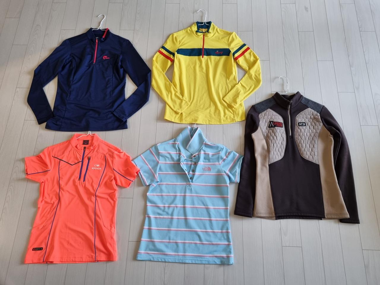 여성 등산복 5개 묶음 판매합니다